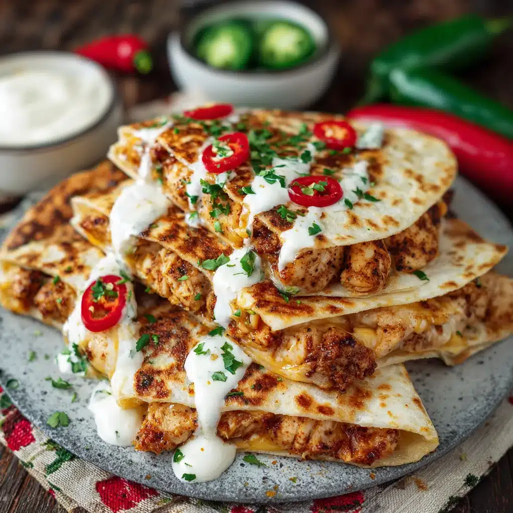 Cheesy Hot Honey Chicken Quesadillas with Spicy Jalapeño Cream Sauce 11 Cheesy Hot Honey Chicken Quesadillas with Spicy Jalapeño Cream Sauce