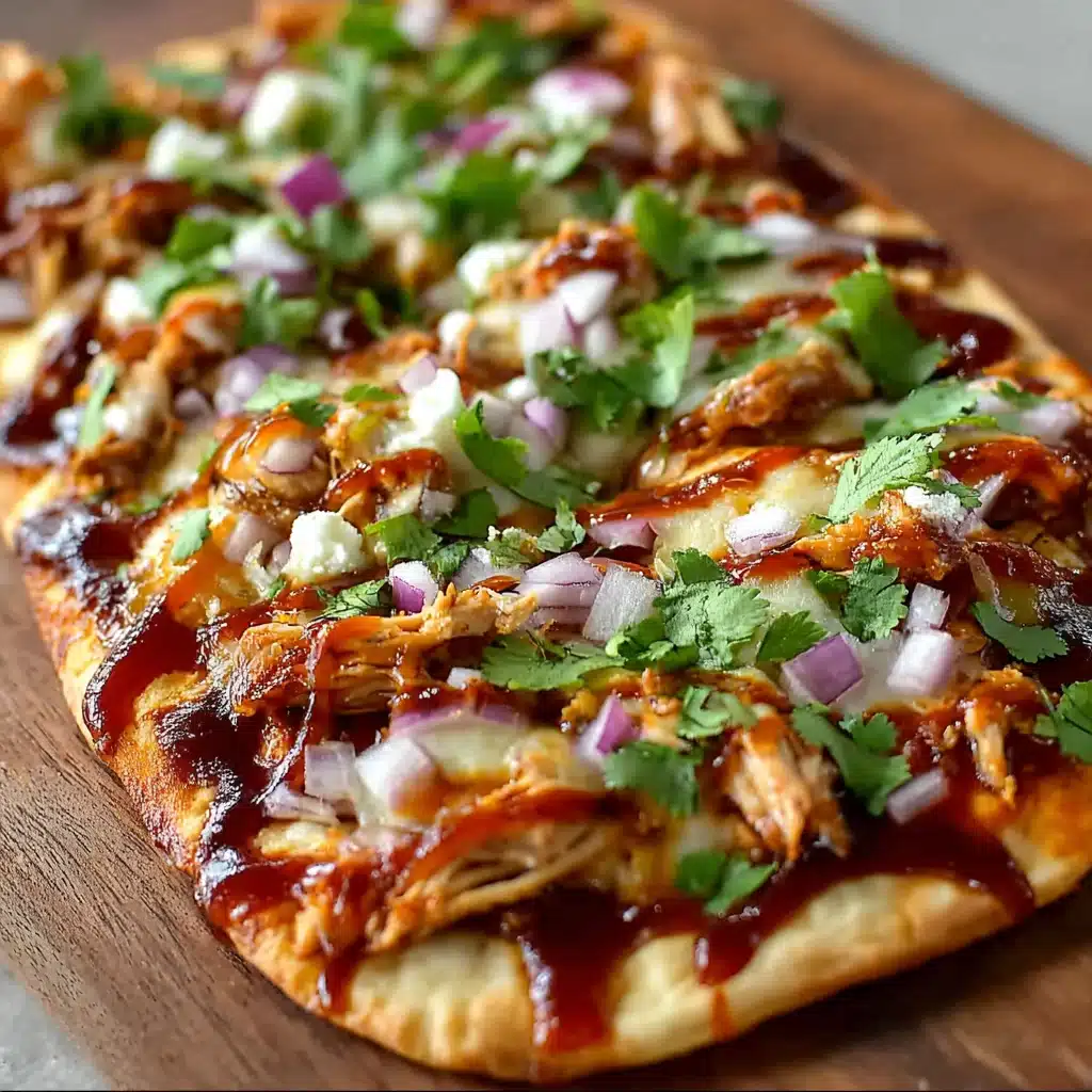 Easy BBQ Chicken Flatbread Recipe