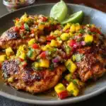Healthy Honey Lime Chicken with Mango Salsa