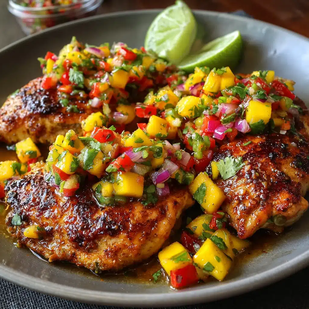 Healthy Honey Lime Chicken with Mango Salsa
