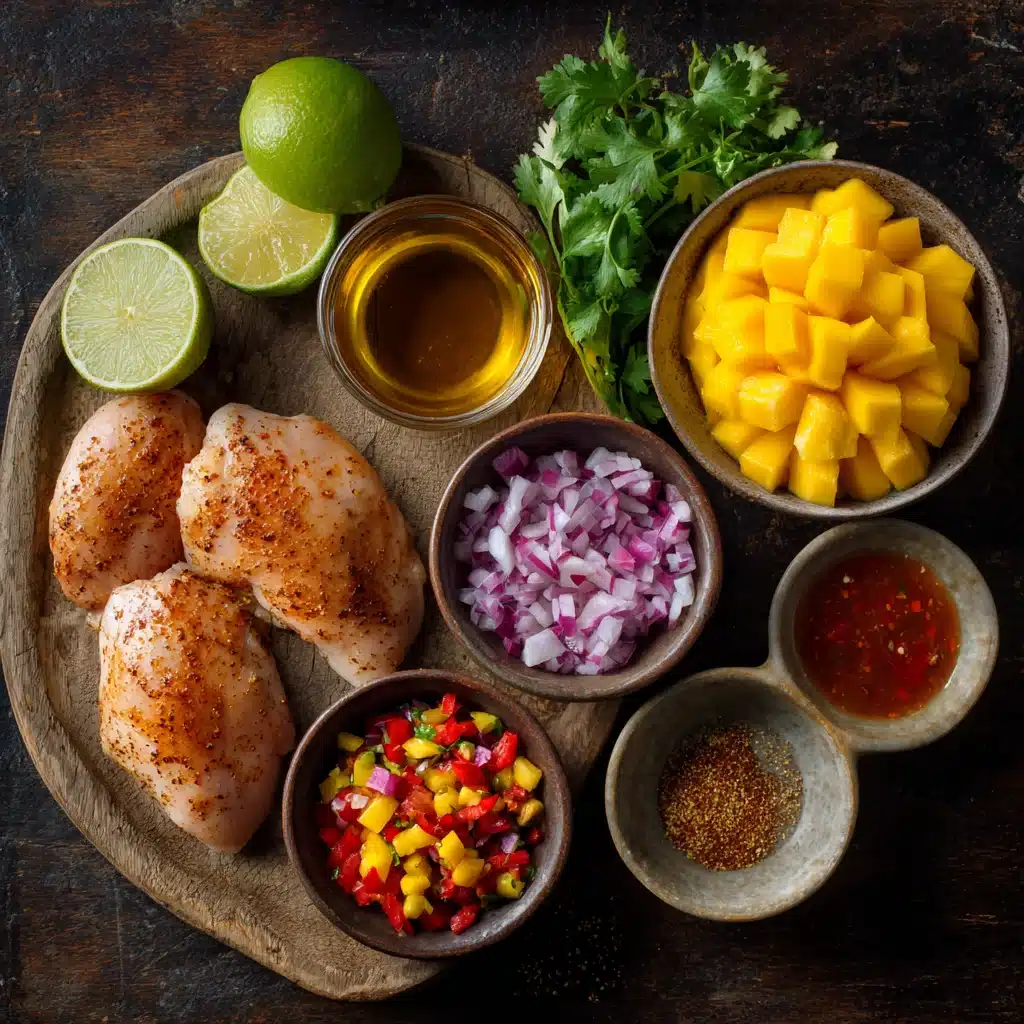 Healthy Honey Lime Chicken with Mango Salsa