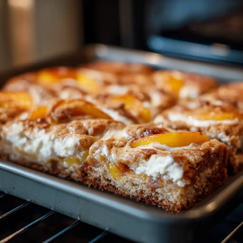 Summer Peach Cobbler Bars with Creamy Cheesecake Swirl 8 Summer Peach Cobbler Bars with Creamy Cheesecake Swirl