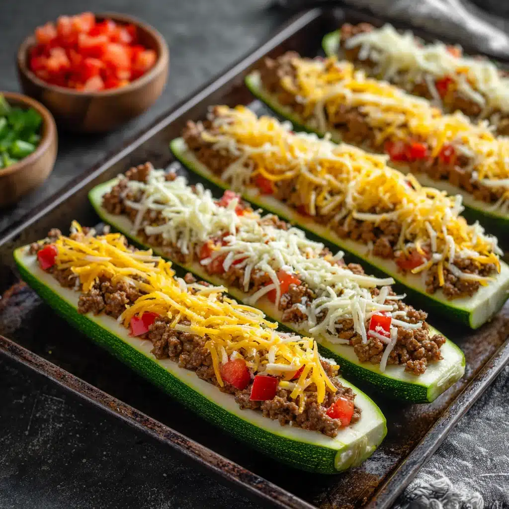 Easy Ground Beef Zucchini Boats (35-Minutes)