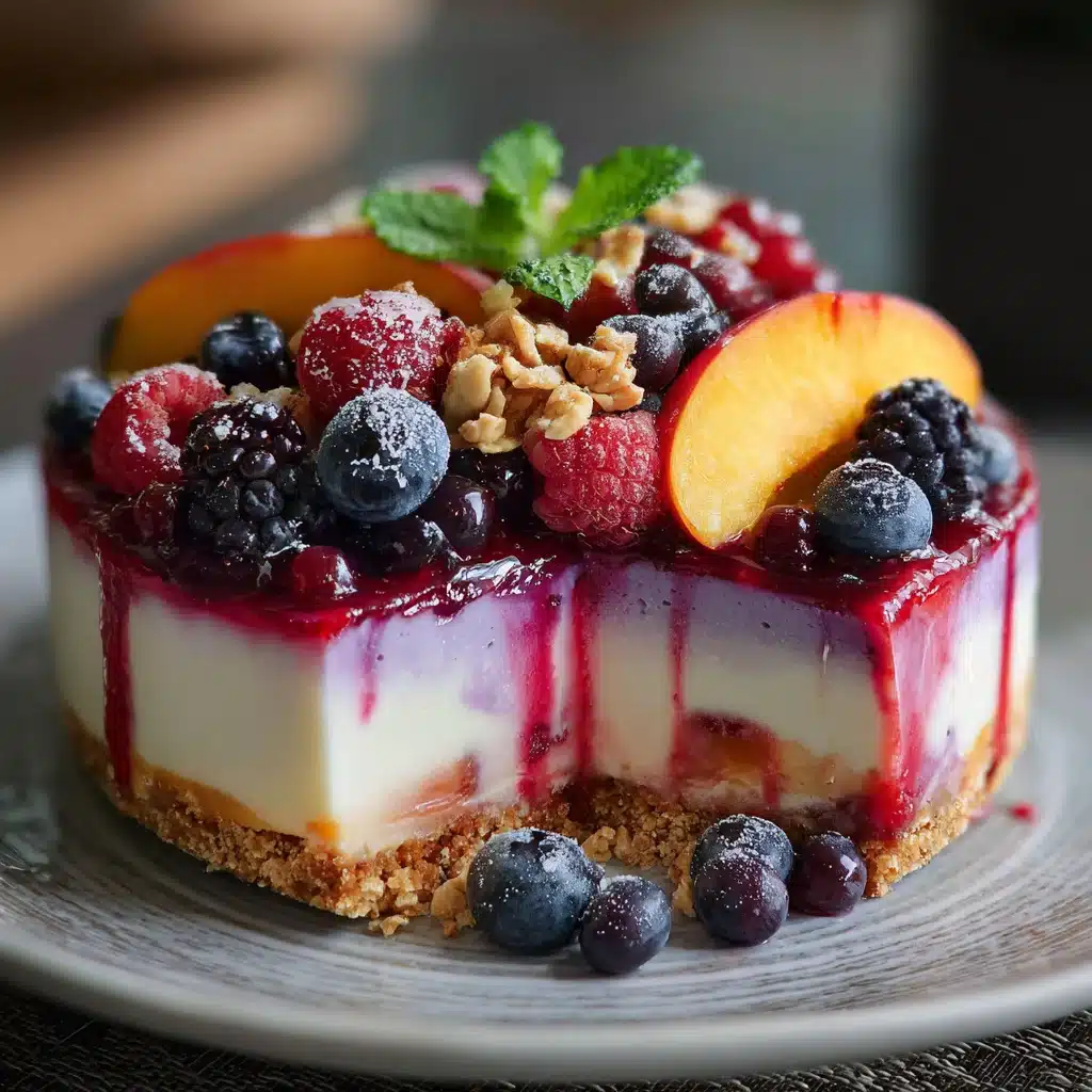 Summer Berry and Peach Cheesecake Recipe 8 Summer Berry and Peach Cheesecake Recipe